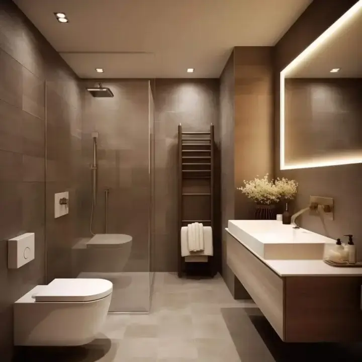 Washroom Design by Mokxa Interior Designers Gurgaon Delhi NCR