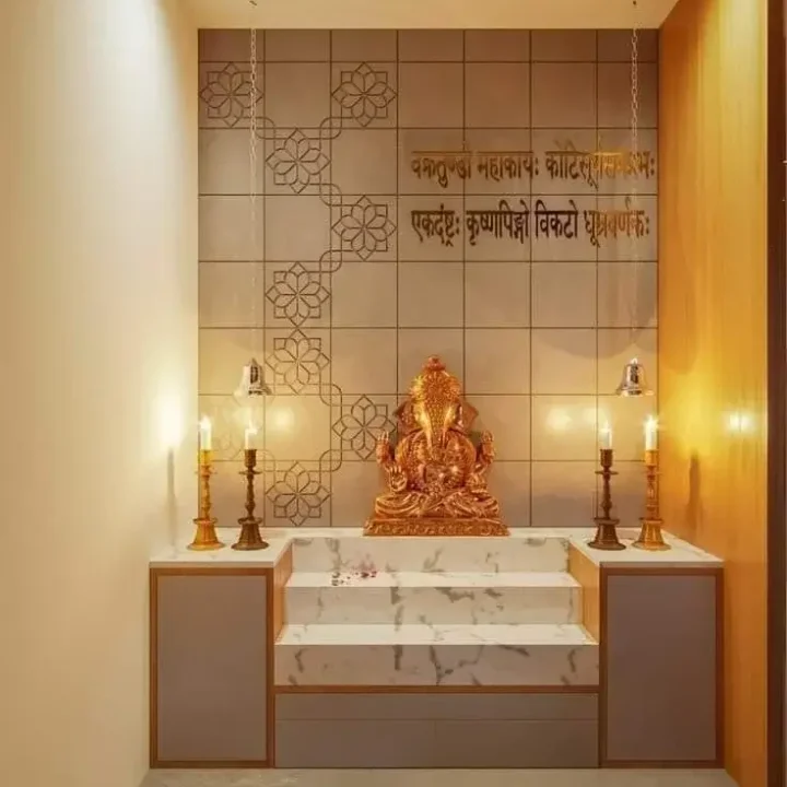 Mandir Design by Mokxa Interior Designers Gurgaon Delhi NCR