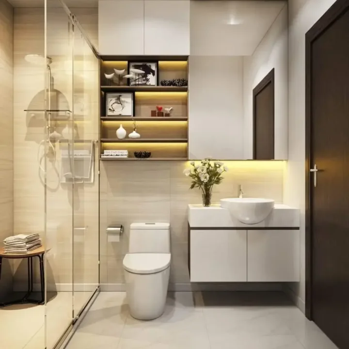 Washroom Design by Mokxa Interior Designers Gurgaon Delhi NCR