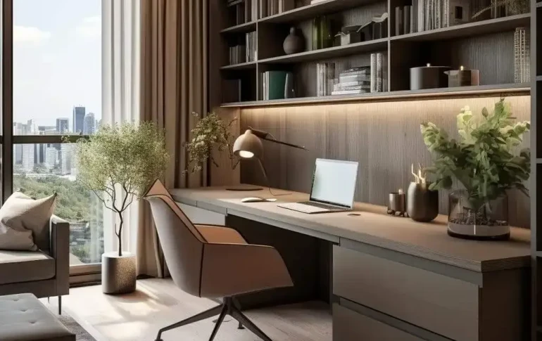 Home Office Design by Mokxa Interior Designers Gurgaon Delhi NCR