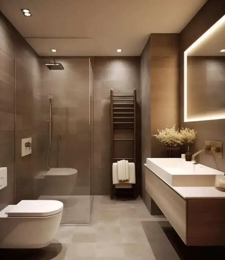 Washroom Design by Mokxa Interior Designers Gurgaon Delhi NCR