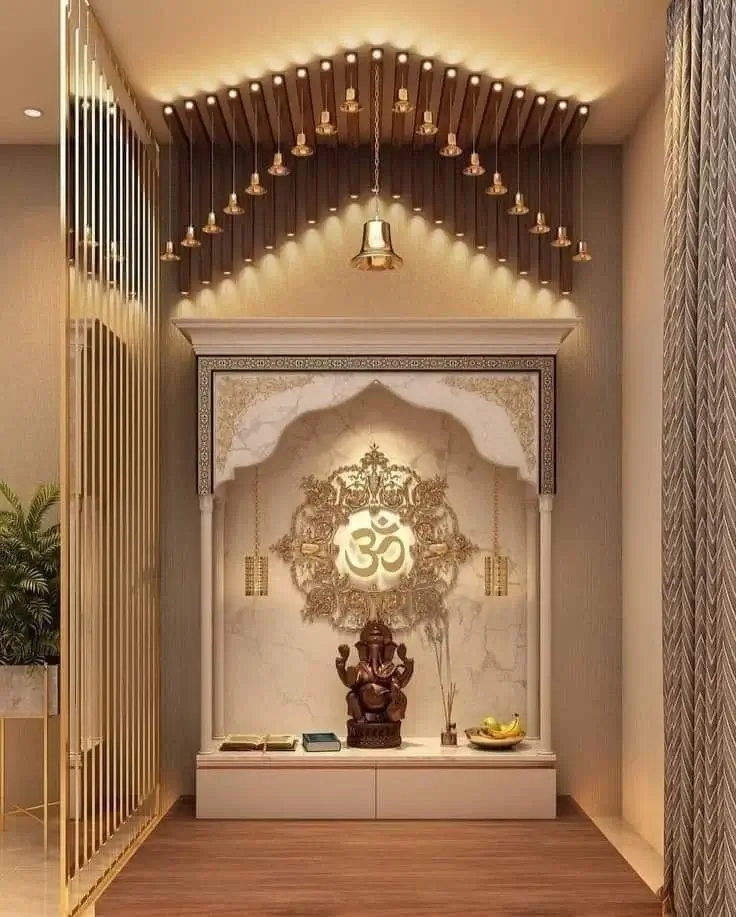 Mandir Design by Mokxa Interior Designers Gurgaon Delhi NCR