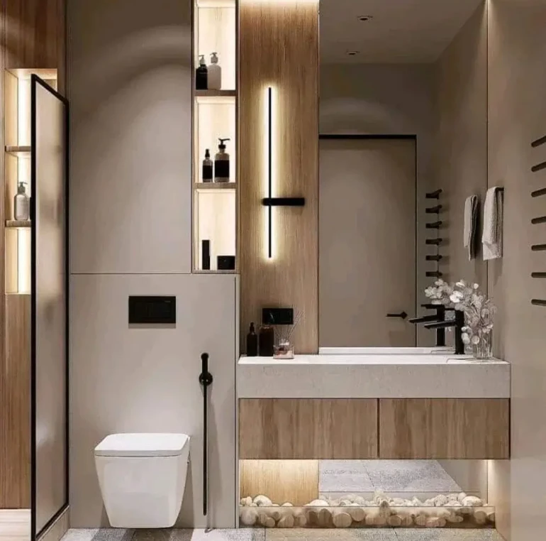 Washroom Design by Mokxa Interior Designers Gurgaon Delhi NCR